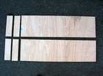 Step 1: Cut plywood into two strips and cut off stoppers